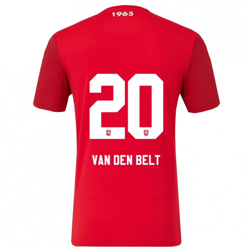 Danxen Heren Thomas Van Den Belt #20 Rood Wit Thuisshirt Thuistenue 2025/26 T-Shirt