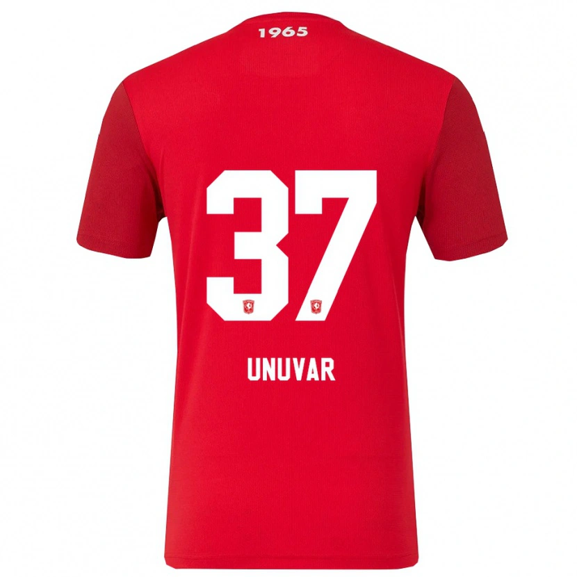 Danxen Heren Naci Ünüvar #37 Rood Wit Thuisshirt Thuistenue 2025/26 T-Shirt