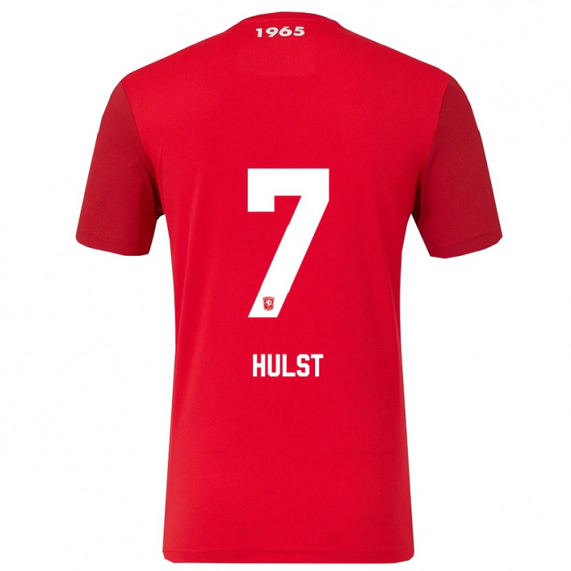 Danxen Heren Charlotte Hulst #7 Rood Wit Thuisshirt Thuistenue 2025/26 T-Shirt