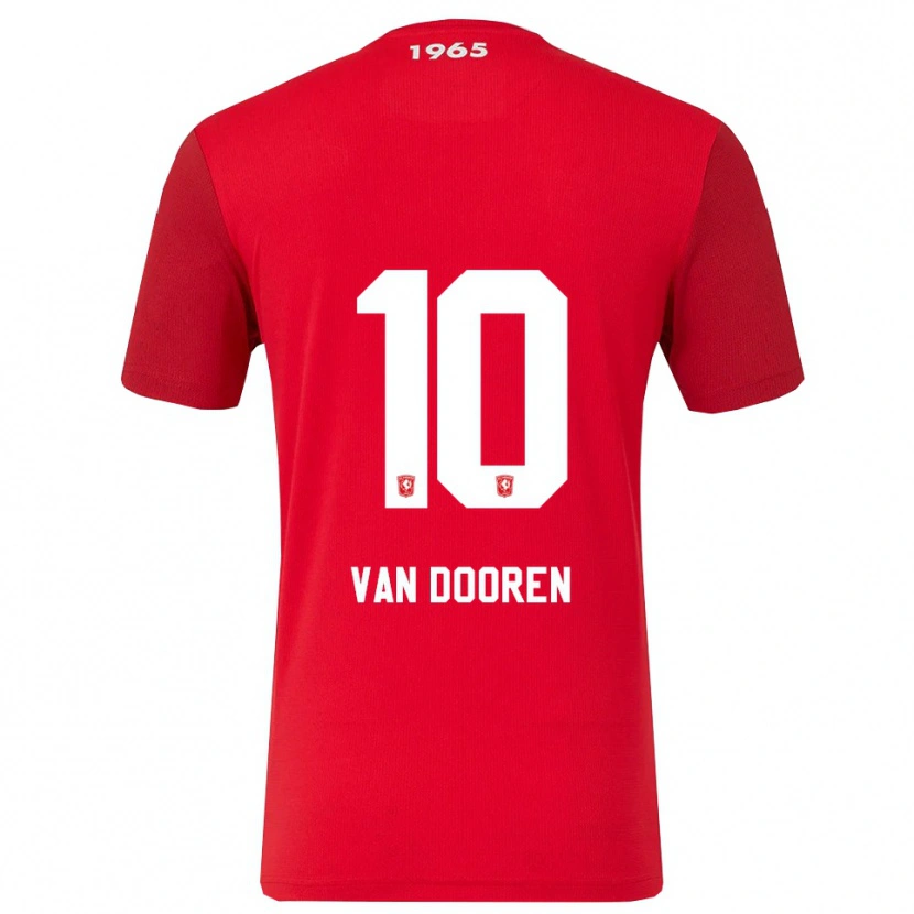 Danxen Heren Kayleigh Van Dooren #10 Rood Wit Thuisshirt Thuistenue 2025/26 T-Shirt