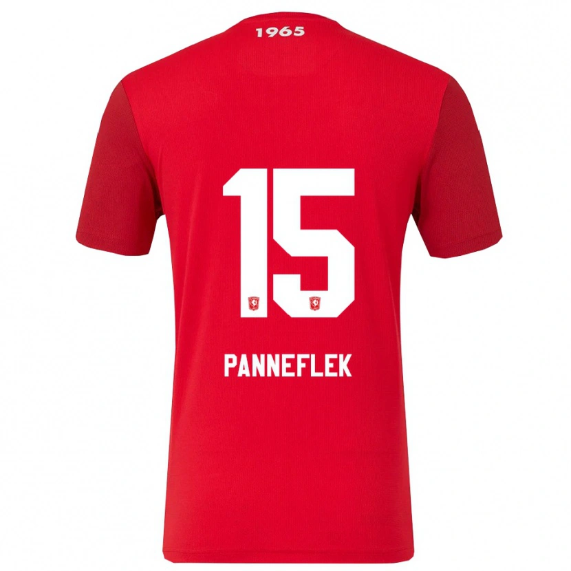 Danxen Heren Owen Panneflek #15 Rood Wit Thuisshirt Thuistenue 2025/26 T-Shirt
