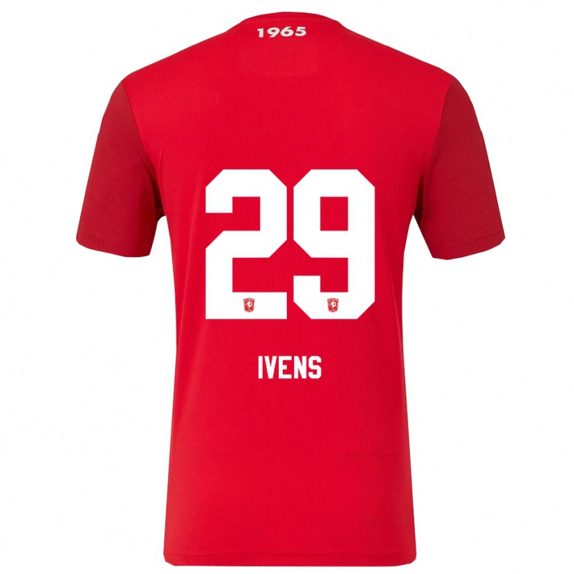 Danxen Heren Rose Ivens #29 Rood Wit Thuisshirt Thuistenue 2025/26 T-Shirt