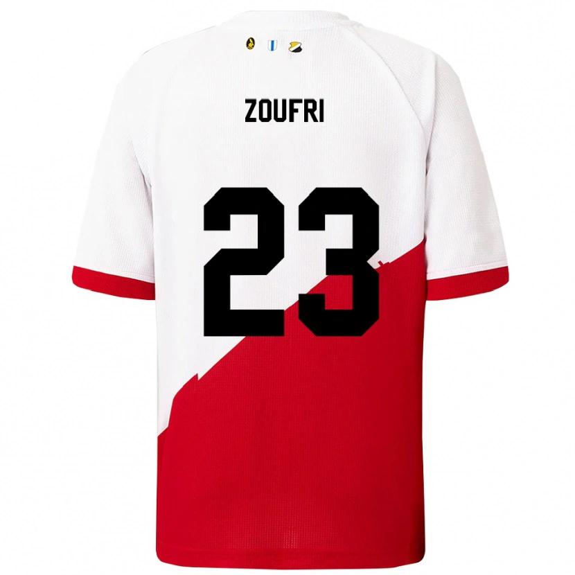 Danxen Heren Rayen Zoufri #23 Wit Rood Thuisshirt Thuistenue 2025/26 T-Shirt