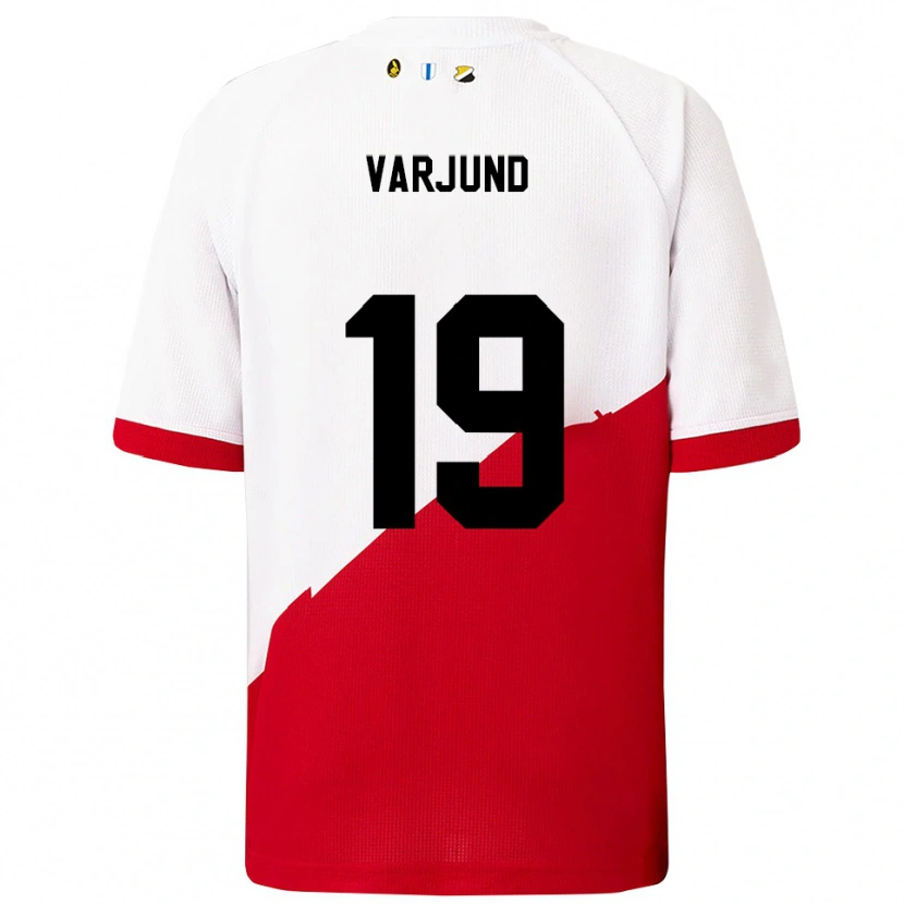 Danxen Heren Tony Varjund #19 Wit Rood Thuisshirt Thuistenue 2025/26 T-Shirt