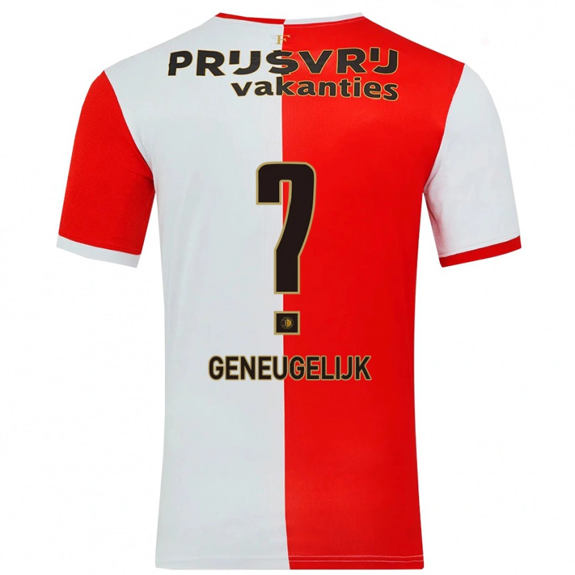 Danxen Heren Ivar Geneugelijk #0 Rood Wit Thuisshirt Thuistenue 2025/26 T-Shirt