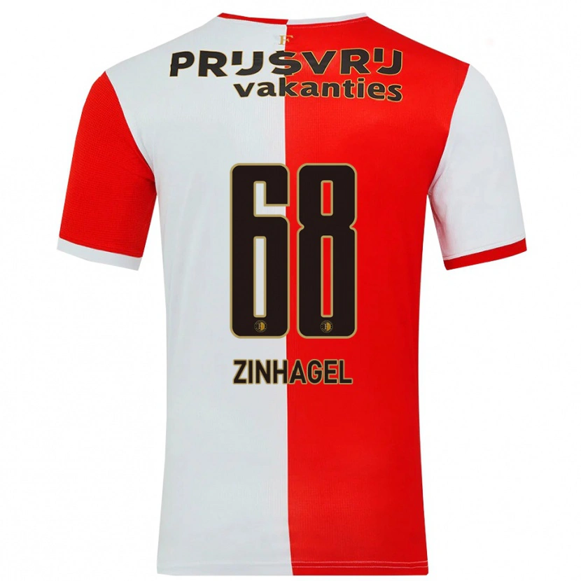 Danxen Heren Jivayno Zinhagel #68 Rood Wit Thuisshirt Thuistenue 2025/26 T-Shirt