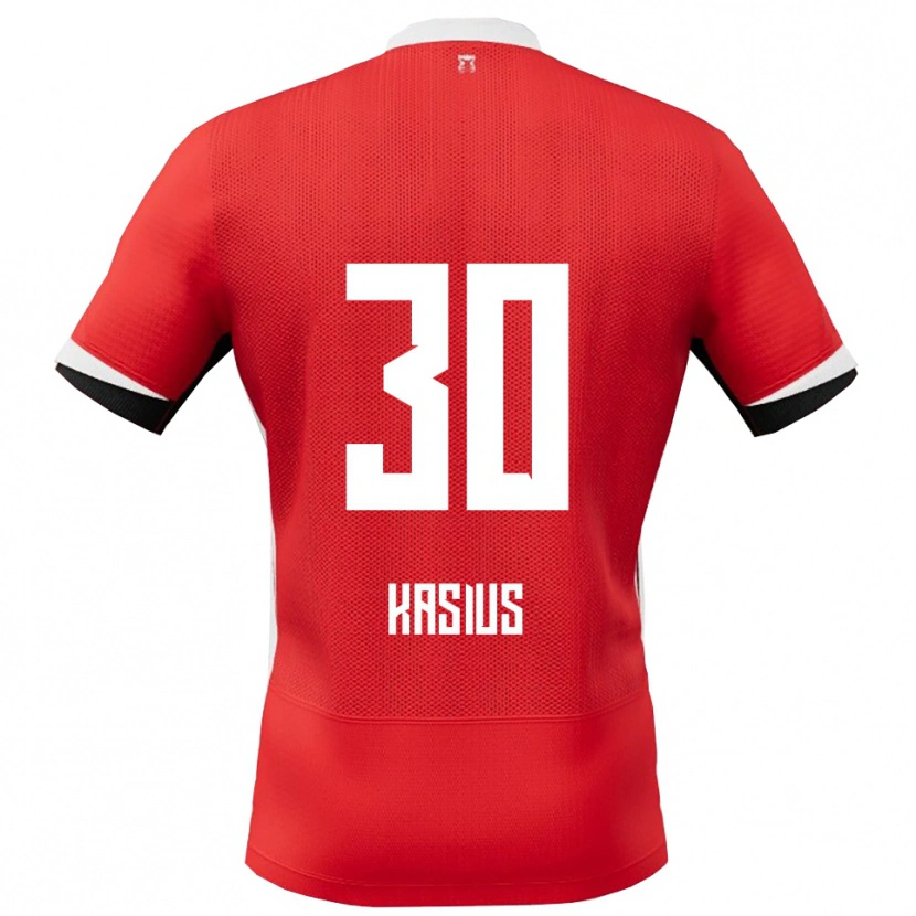 Danxen Heren Denso Kasius #30 Rood Wit Thuisshirt Thuistenue 2025/26 T-Shirt