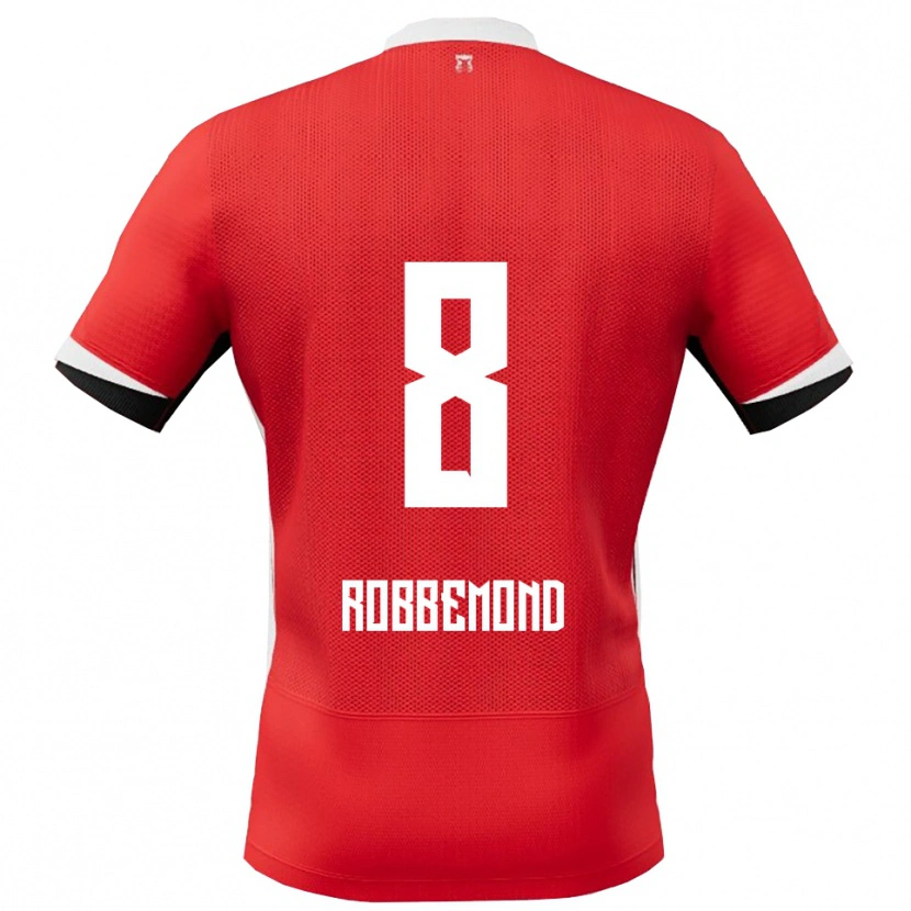 Danxen Heren Rio Robbemond #8 Rood Wit Thuisshirt Thuistenue 2025/26 T-Shirt