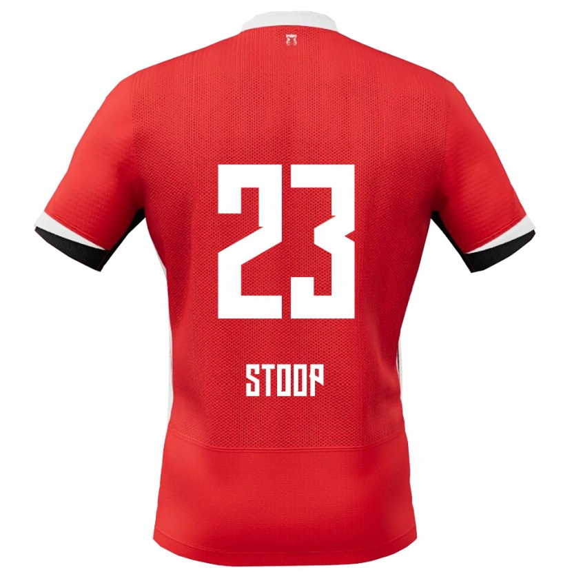 Danxen Heren Maudy Stoop #23 Rood Wit Thuisshirt Thuistenue 2025/26 T-Shirt