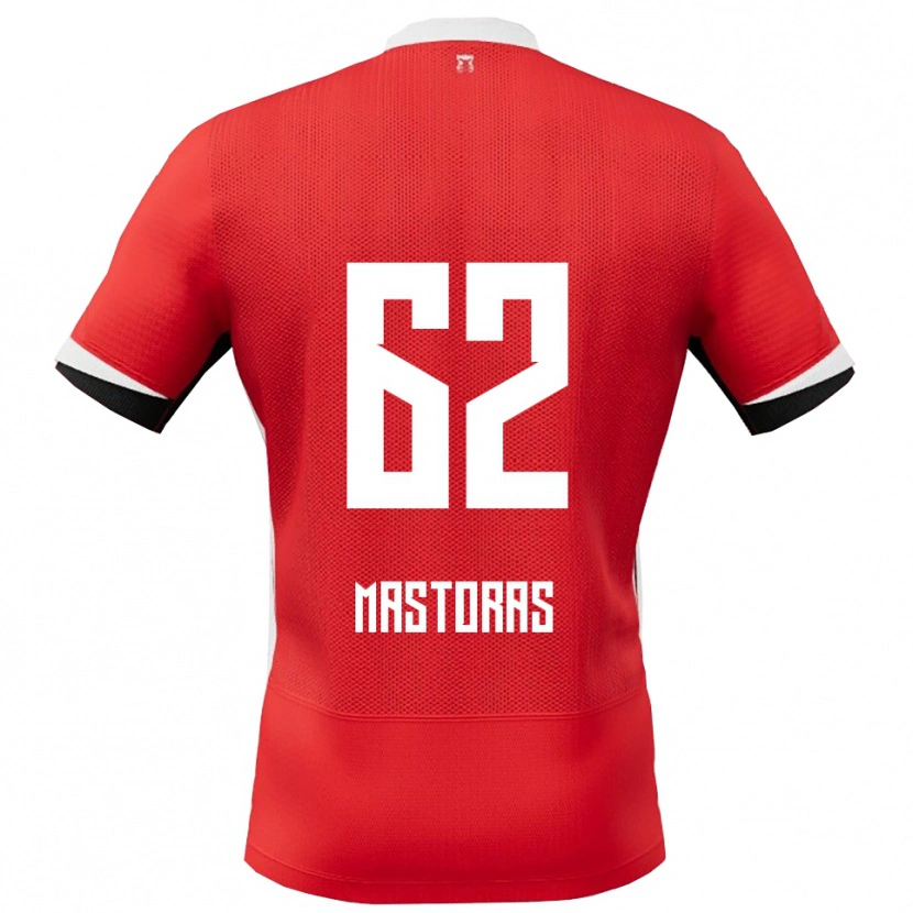 Danxen Heren Enoch Mastoras #62 Rood Wit Thuisshirt Thuistenue 2025/26 T-Shirt
