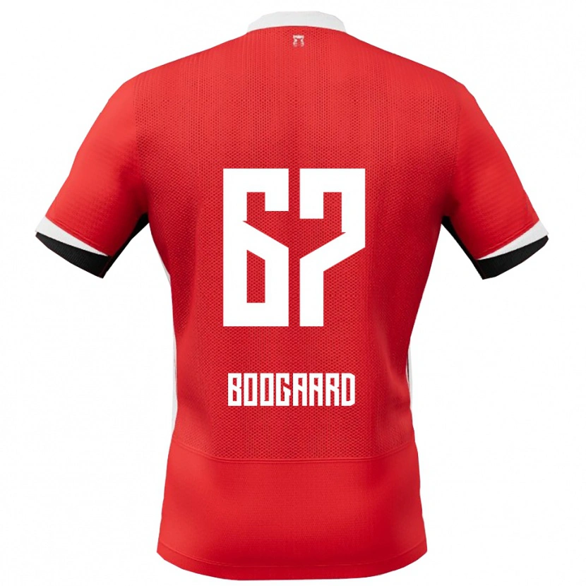Danxen Heren Kasper Boogaard #67 Rood Wit Thuisshirt Thuistenue 2025/26 T-Shirt