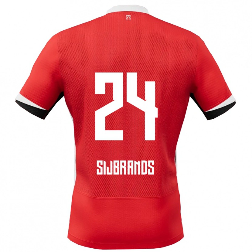 Danxen Heren Julian Sijbrands #24 Rood Wit Thuisshirt Thuistenue 2025/26 T-Shirt