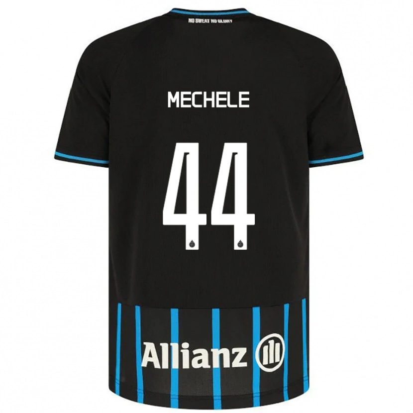 Danxen Heren Brandon Mechele #44 Zwart Blauw Thuisshirt Thuistenue 2025/26 T-Shirt