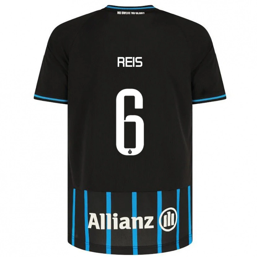 Danxen Heren Ludovit Reis #6 Zwart Blauw Thuisshirt Thuistenue 2025/26 T-Shirt