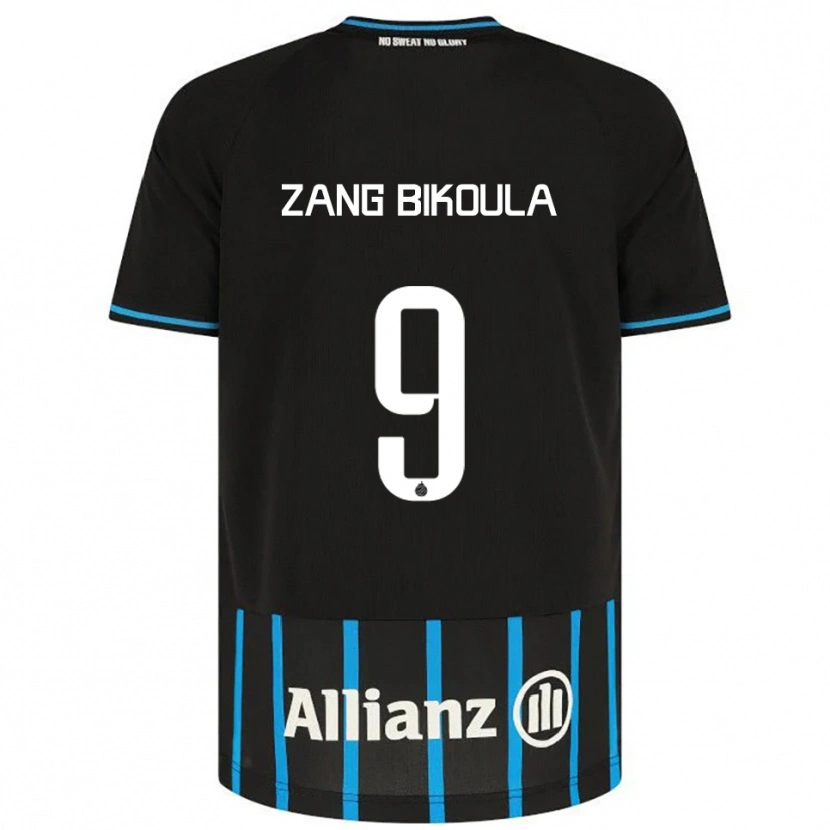 Danxen Heren Véronique Zang Bikoula #9 Zwart Blauw Thuisshirt Thuistenue 2025/26 T-Shirt