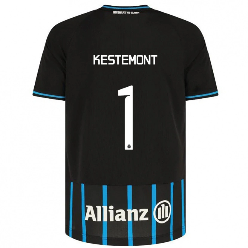 Danxen Heren Thibeau Kestemont #1 Zwart Blauw Thuisshirt Thuistenue 2025/26 T-Shirt