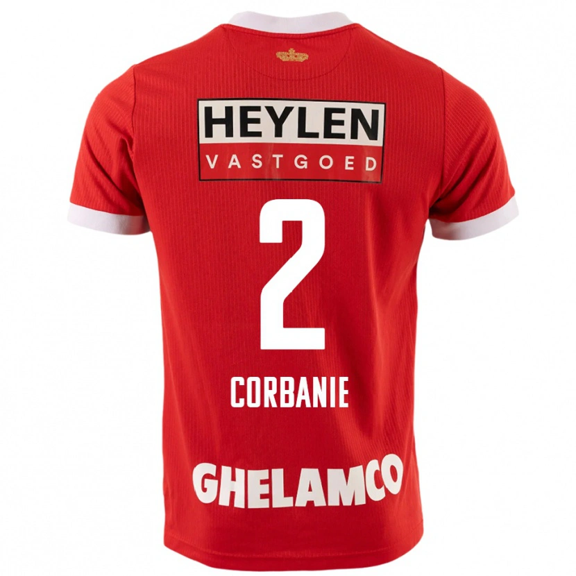 Danxen Heren Kobe Corbanie #2 Rood Wit Thuisshirt Thuistenue 2025/26 T-Shirt