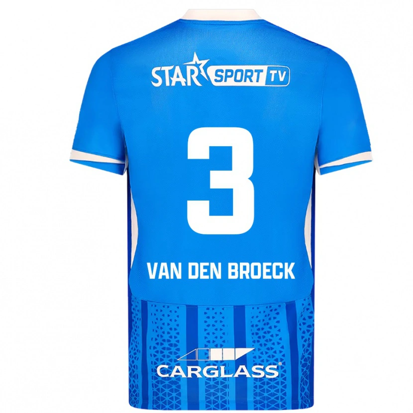 Danxen Heren Kobe Van Den Broeck #3 Blauw Wit Thuisshirt Thuistenue 2025/26 T-Shirt