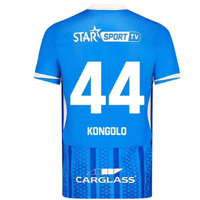 Danxen Heren Josué Kongolo #44 Blauw Wit Thuisshirt Thuistenue 2025/26 T-Shirt