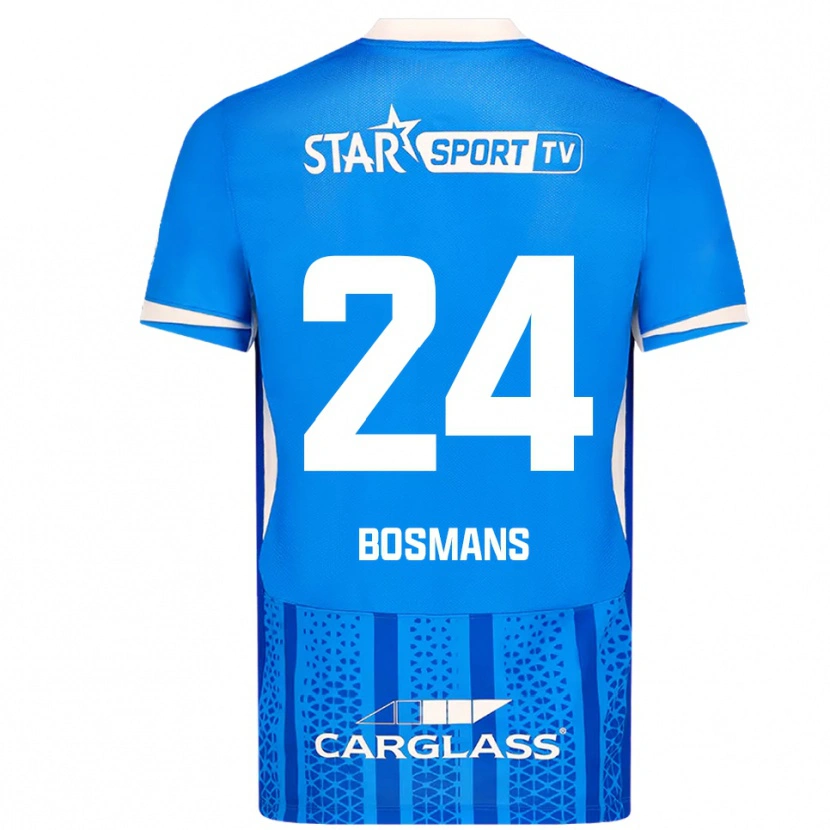 Danxen Heren Pia Bosmans #24 Blauw Wit Thuisshirt Thuistenue 2025/26 T-Shirt