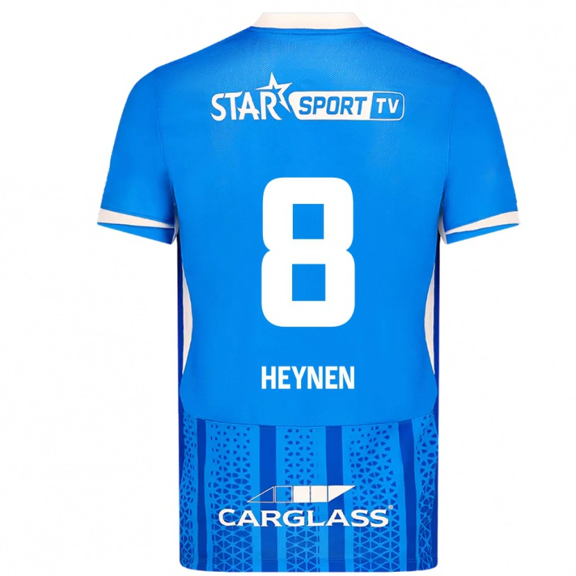 Danxen Heren Bryan Heynen #8 Blauw Wit Thuisshirt Thuistenue 2025/26 T-Shirt