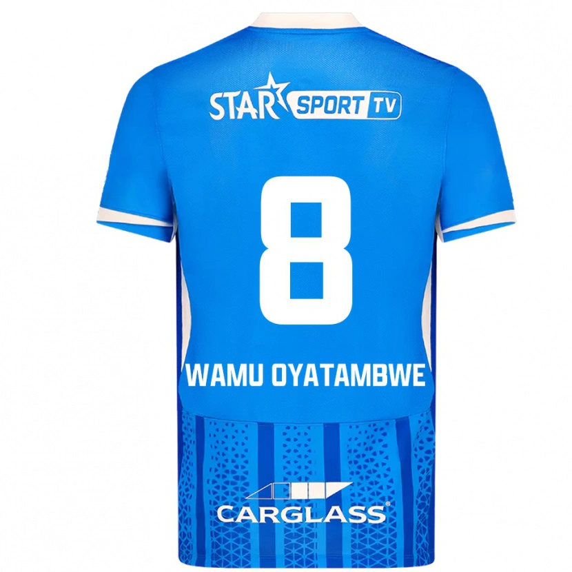 Danxen Heren Matthias Wamu Oyatambwe #8 Blauw Wit Thuisshirt Thuistenue 2025/26 T-Shirt