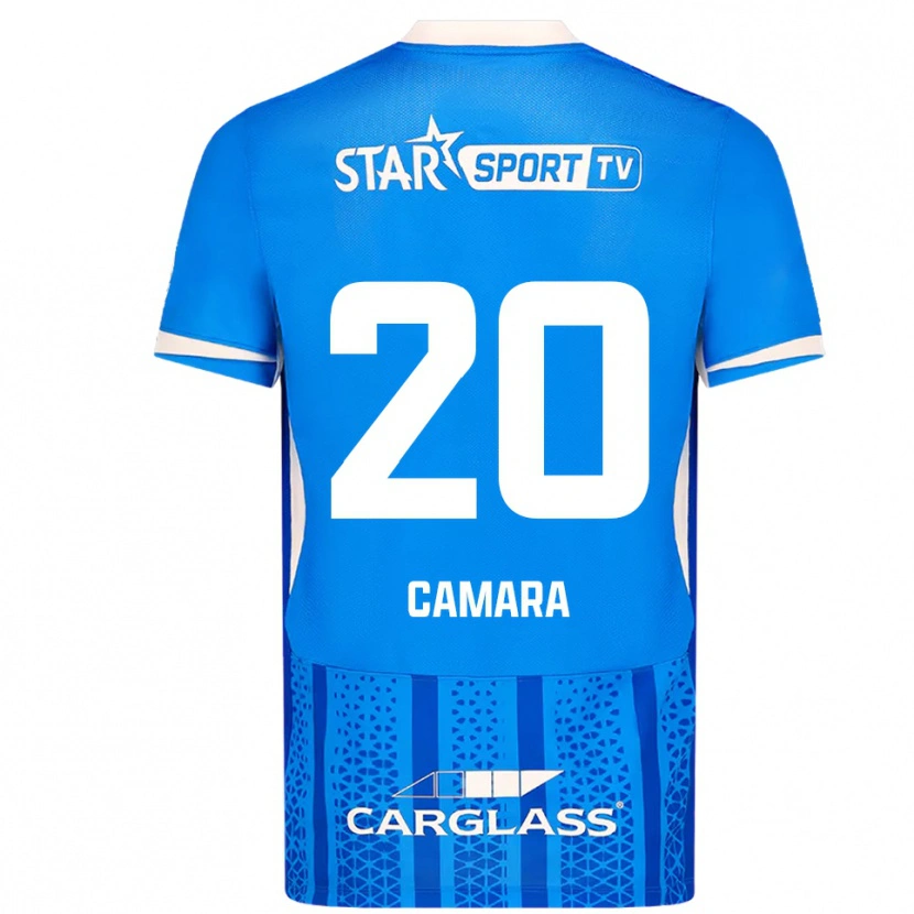Danxen Heren Ali Camara #20 Blauw Wit Thuisshirt Thuistenue 2025/26 T-Shirt
