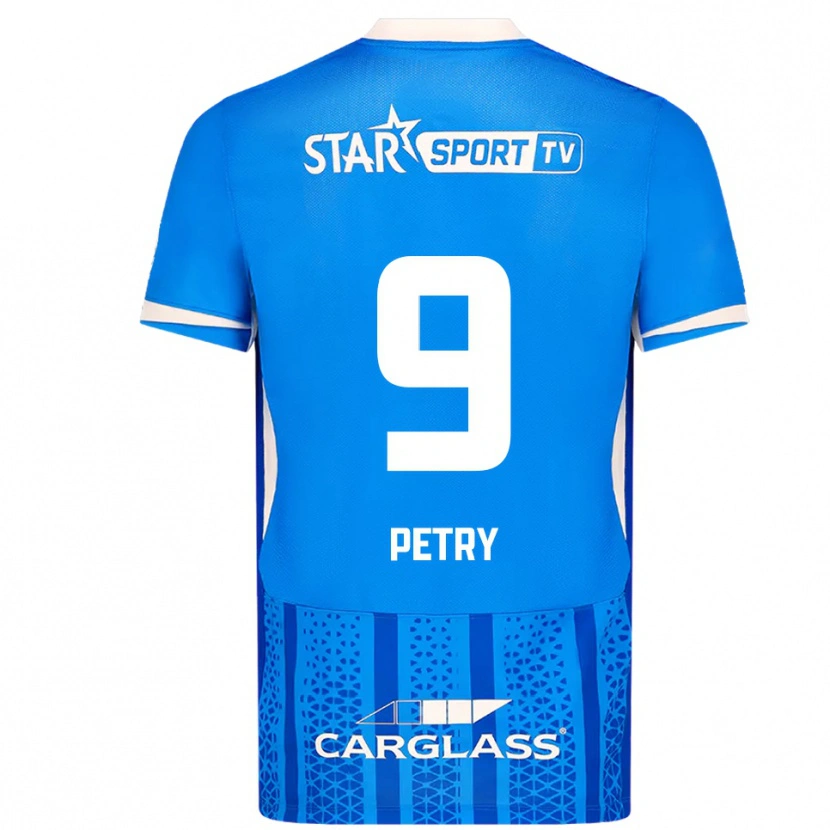 Danxen Heren Lisa Petry #9 Blauw Wit Thuisshirt Thuistenue 2025/26 T-Shirt