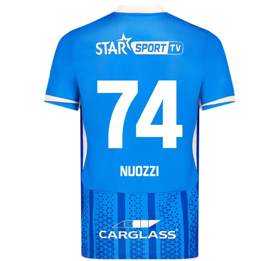 Danxen Heren Cédric Nuozzi #74 Blauw Wit Thuisshirt Thuistenue 2025/26 T-Shirt