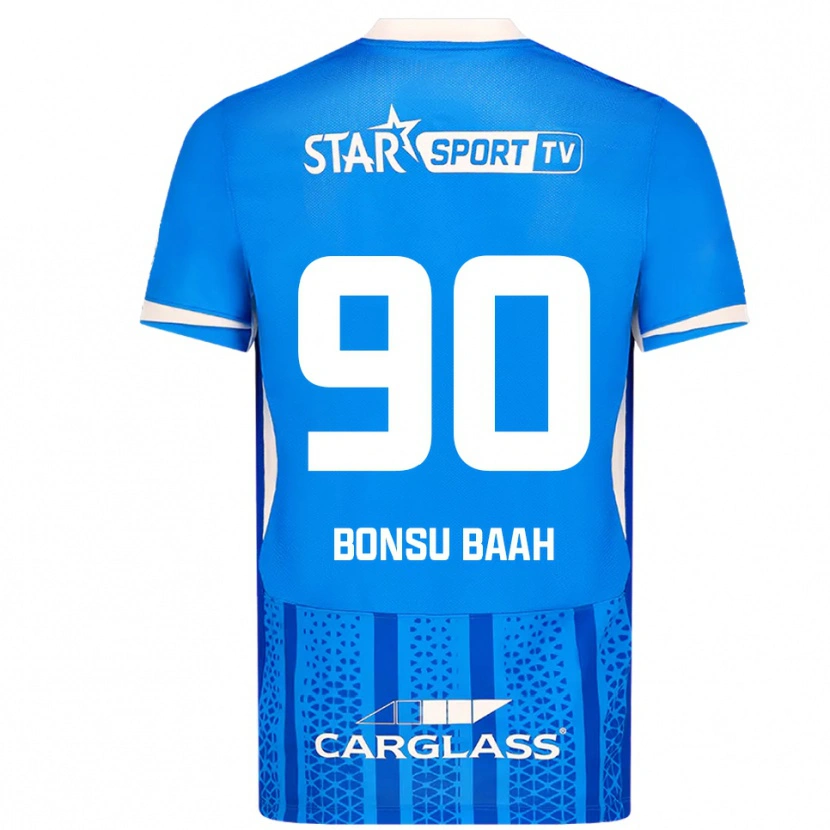 Danxen Heren Christopher Bonsu Baah #90 Blauw Wit Thuisshirt Thuistenue 2025/26 T-Shirt