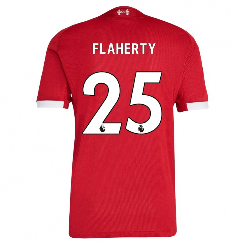 Danxen Heren Gilly Flaherty #25 Rood Wit Thuisshirt Thuistenue 2025/26 T-Shirt