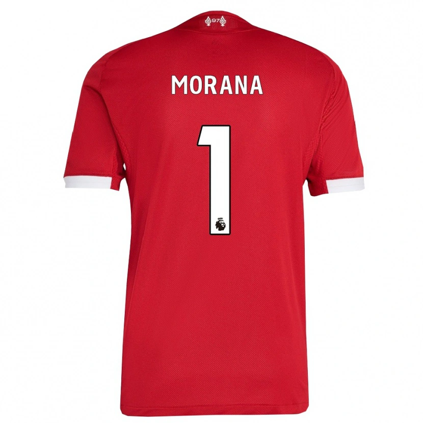 Danxen Heren Nathan Morana #1 Rood Wit Thuisshirt Thuistenue 2025/26 T-Shirt