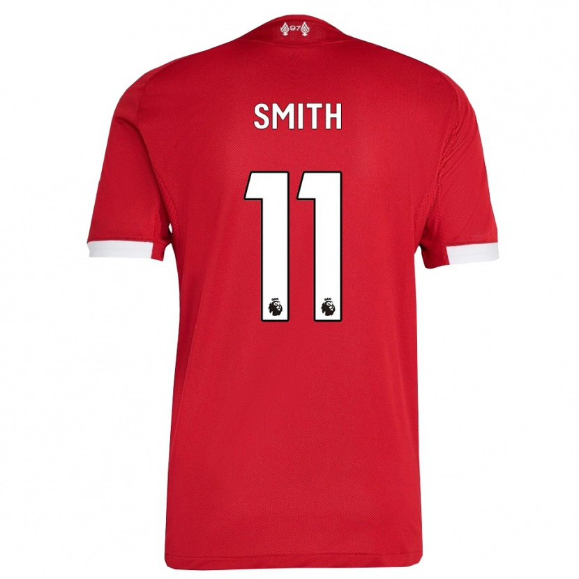 Danxen Heren Olivia Smith #11 Rood Wit Thuisshirt Thuistenue 2025/26 T-Shirt