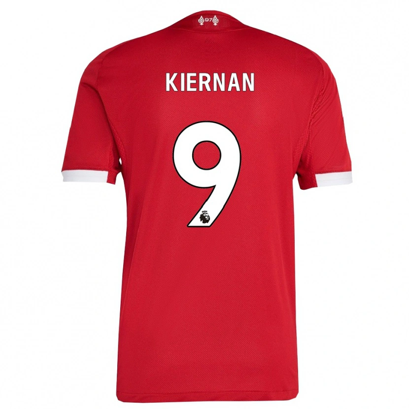 Danxen Heren Leanne Kiernan #9 Rood Wit Thuisshirt Thuistenue 2025/26 T-Shirt