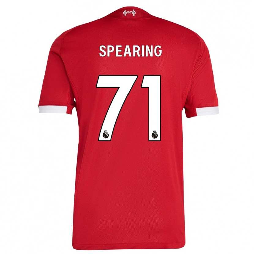 Danxen Heren Jay Spearing #71 Rood Wit Thuisshirt Thuistenue 2025/26 T-Shirt
