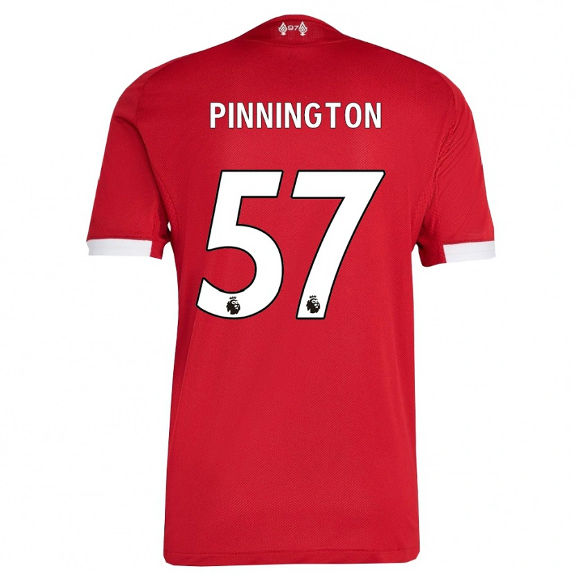 Danxen Heren Carter Pinnington #57 Rood Wit Thuisshirt Thuistenue 2025/26 T-Shirt