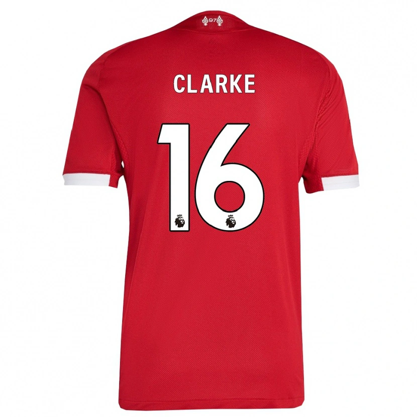 Danxen Heren Lucas Clarke #16 Rood Wit Thuisshirt Thuistenue 2025/26 T-Shirt