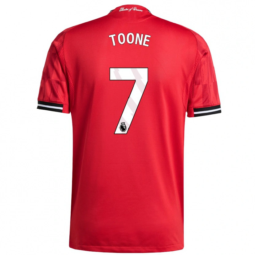 Danxen Heren Ella Toone #7 Rood Zwart Wit Thuisshirt Thuistenue 2025/26 T-Shirt