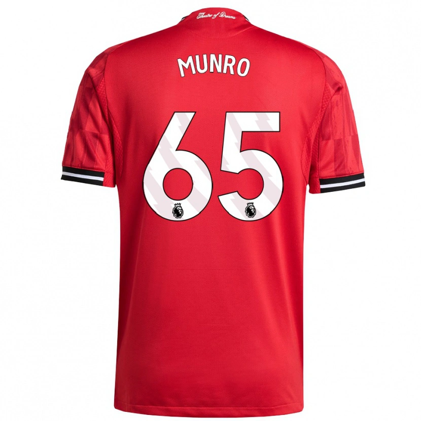 Danxen Heren Reece Munro #65 Rood Zwart Wit Thuisshirt Thuistenue 2025/26 T-Shirt