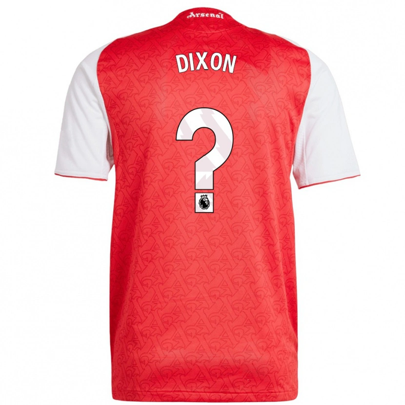 Danxen Heren Danny Dixon #0 Rood Wit Thuisshirt Thuistenue 2025/26 T-Shirt