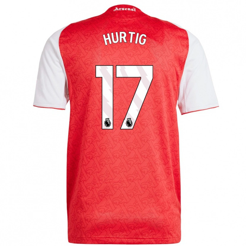 Danxen Heren Lina Hurtig #17 Rood Wit Thuisshirt Thuistenue 2025/26 T-Shirt