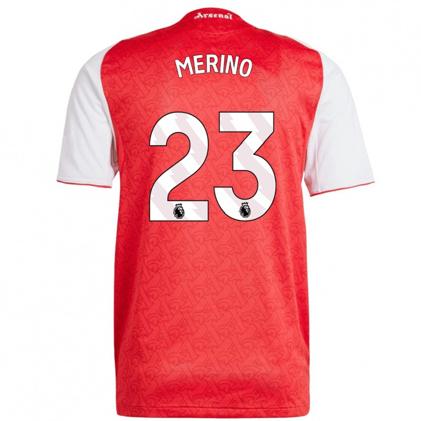 Danxen Heren Mikel Merino #23 Rood Wit Thuisshirt Thuistenue 2025/26 T-Shirt