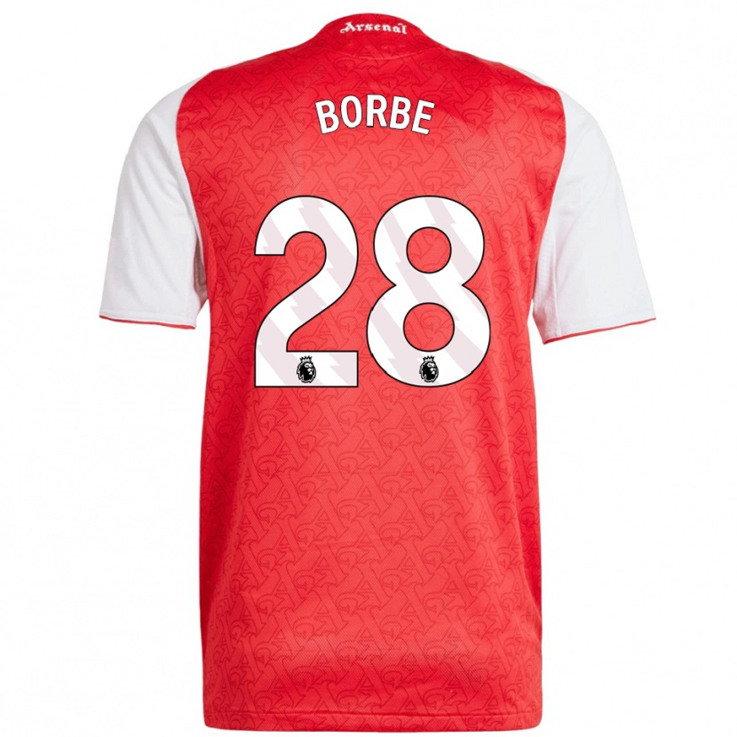 Danxen Heren Anneke Borbe #28 Rood Wit Thuisshirt Thuistenue 2025/26 T-Shirt