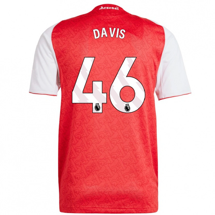 Danxen Heren Timi Davis #46 Rood Wit Thuisshirt Thuistenue 2025/26 T-Shirt