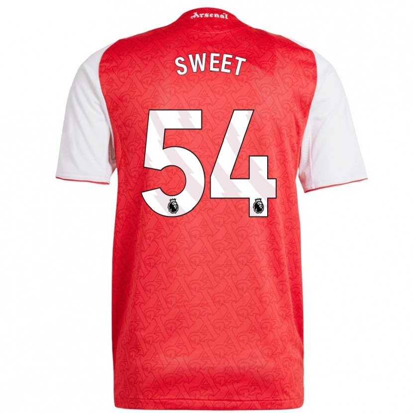 Danxen Heren William Sweet #54 Rood Wit Thuisshirt Thuistenue 2025/26 T-Shirt