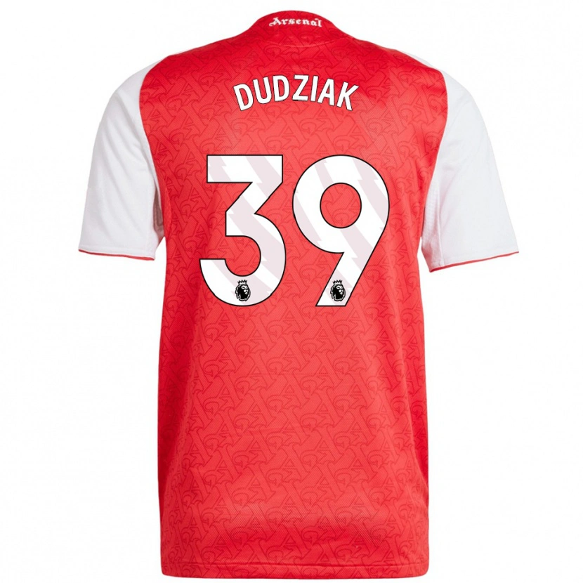 Danxen Heren Harrison Dudziak #39 Rood Wit Thuisshirt Thuistenue 2025/26 T-Shirt