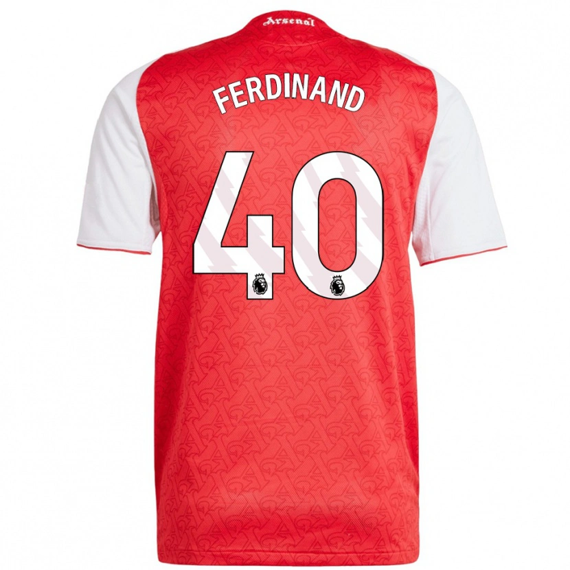 Danxen Heren Sebastian Ferdinand #40 Rood Wit Thuisshirt Thuistenue 2025/26 T-Shirt