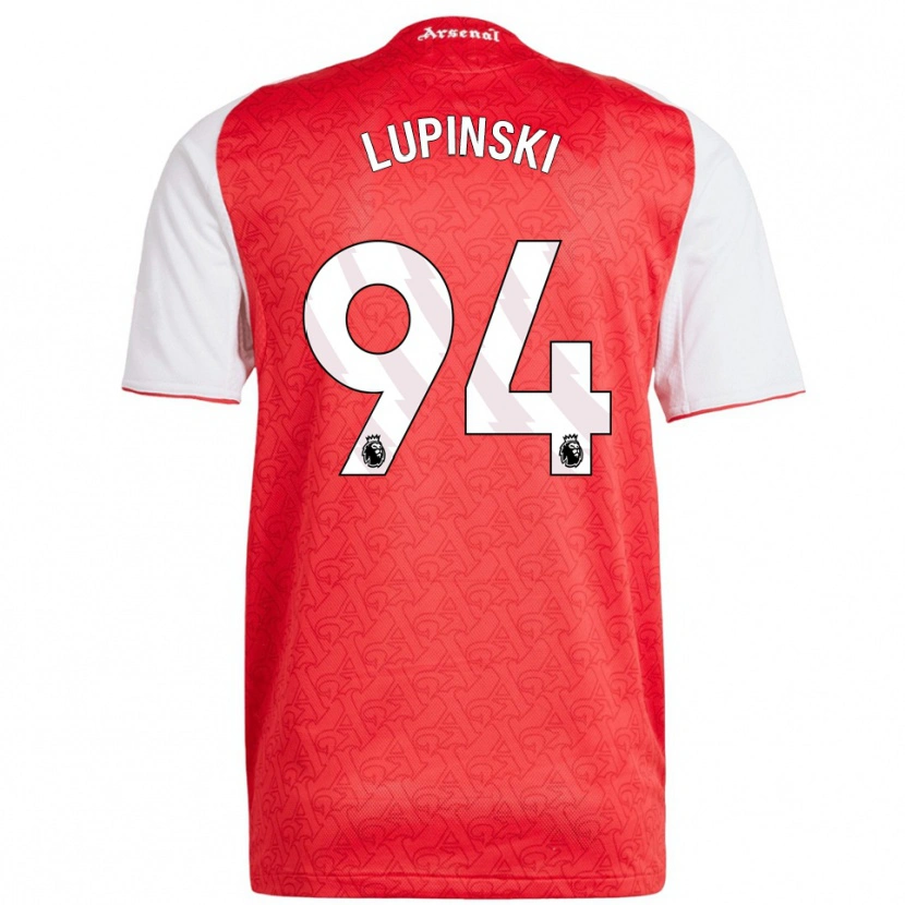 Danxen Heren Remi Lupinski #94 Rood Wit Thuisshirt Thuistenue 2025/26 T-Shirt