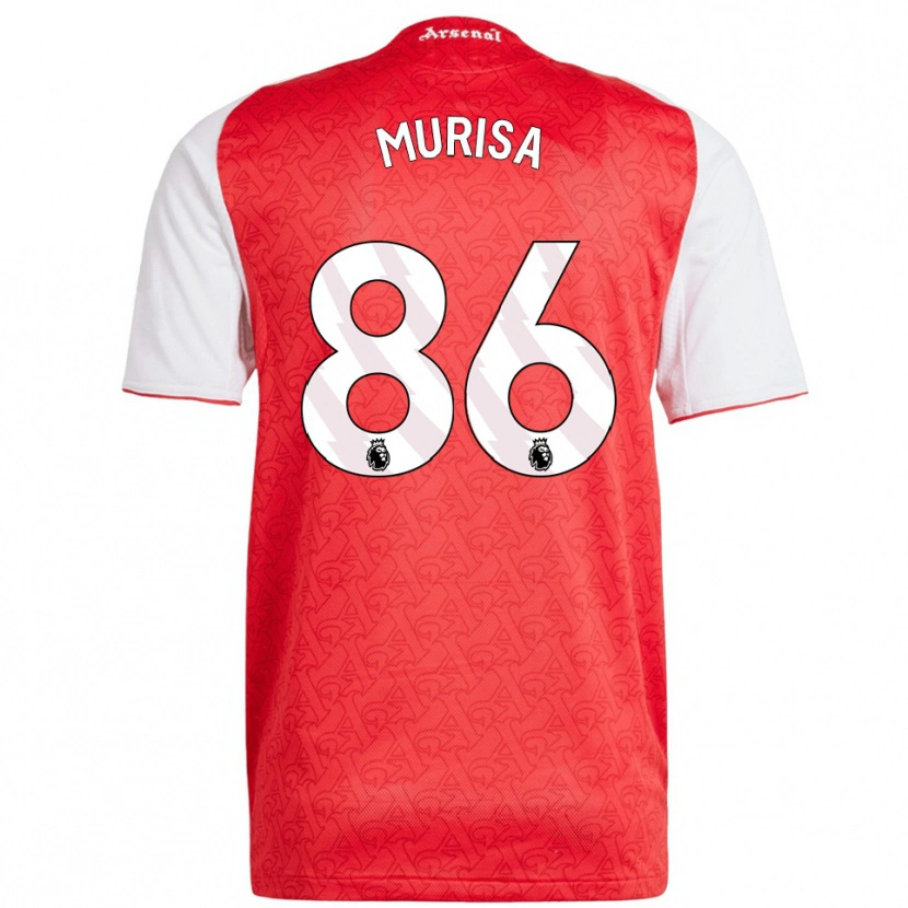 Danxen Heren Teshaun Murisa #86 Rood Wit Thuisshirt Thuistenue 2025/26 T-Shirt