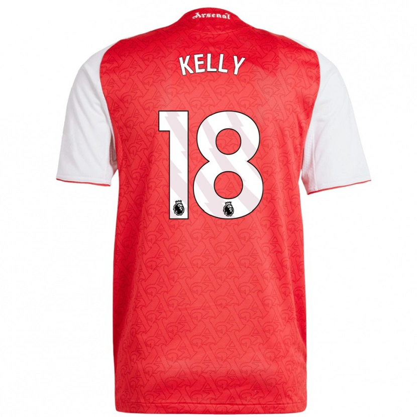 Danxen Heren Chloe Kelly #18 Rood Wit Thuisshirt Thuistenue 2025/26 T-Shirt